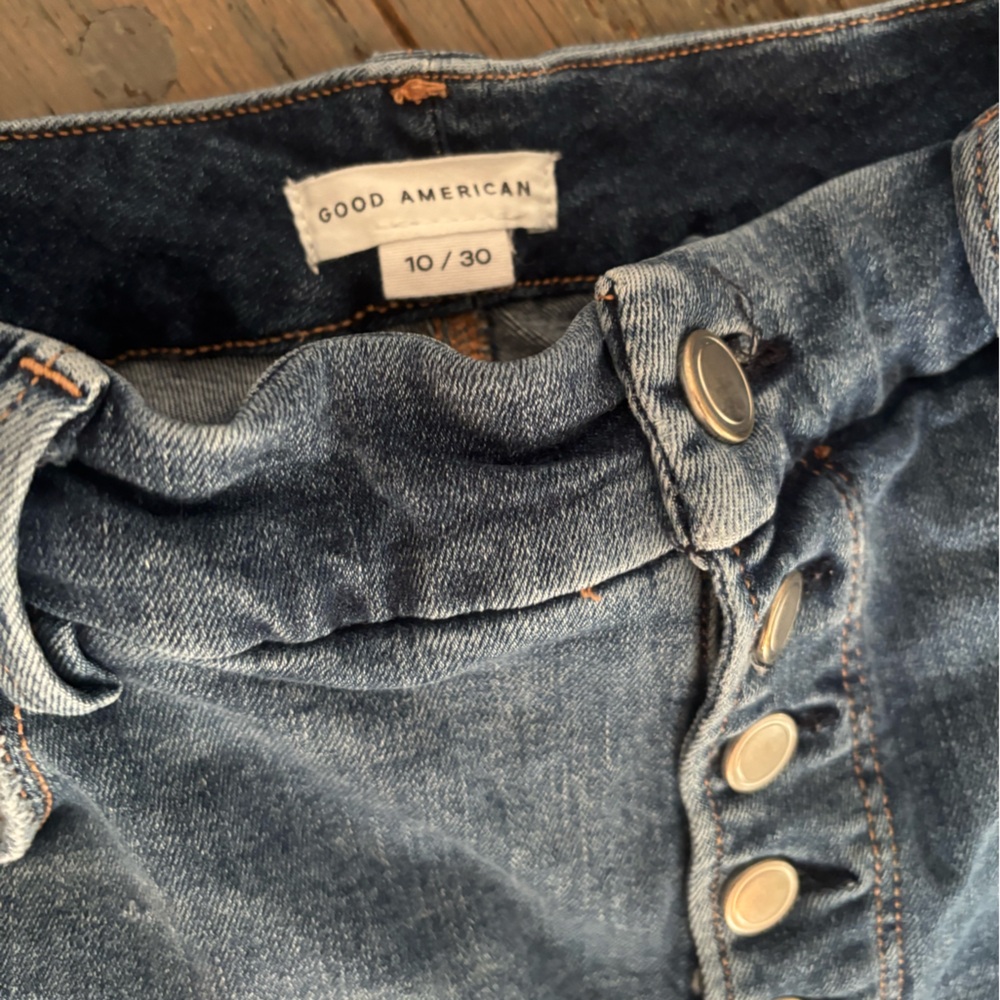 Good American Jeans with button fly size 10/30 - Picture 3 of 4